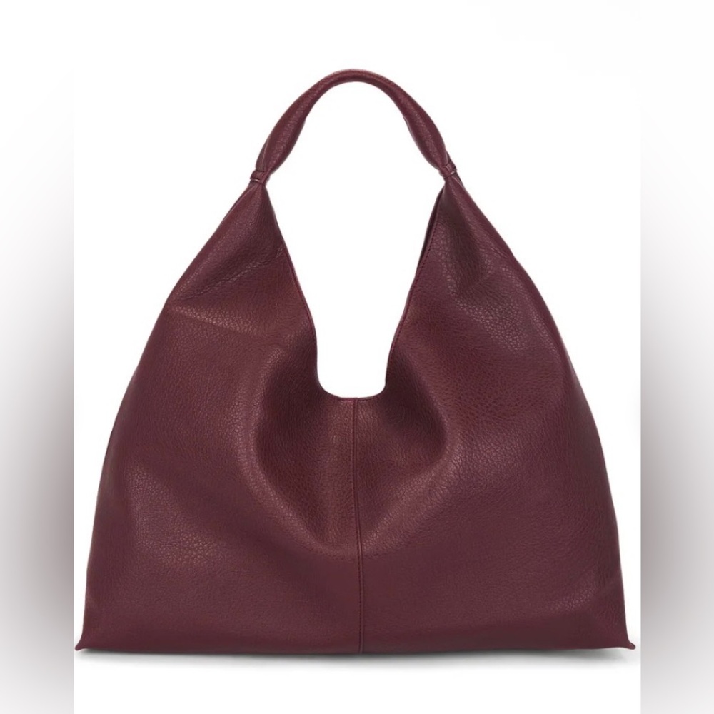 NWT! 8 Other Reasons Burgundy Linda Hobo Tote